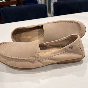 Hush Puppies Men's Beige Slip-On Loafers